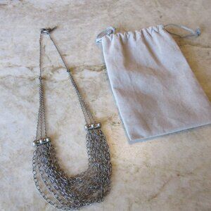 Laura Gibson 18" Blackened 925 Sterling Silver Chain Necklace